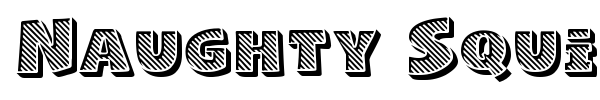 Naughty Squirrel font preview